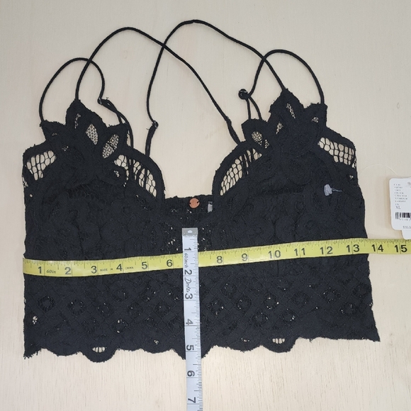 Black Free People Adella Bralette Size Xl - Picture 6 of 8